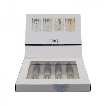 Feromonų rinkinys Hot Perfume Tester Box, 4x5ml Feromonų rinkinys Hot Perfume Tester Box, 4x5ml