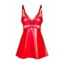 Obsessive - Aliosa Chemise & Thong - Red Obsessive - Aliosa Chemise & Thong - Red
