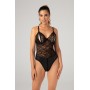 Open crotch Wetlook-body Vesper - black - 2XL