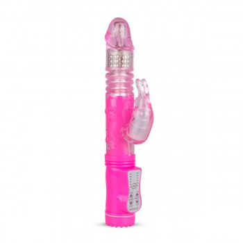 EasyToys Thrusting Rabbit Vibrator - Pink