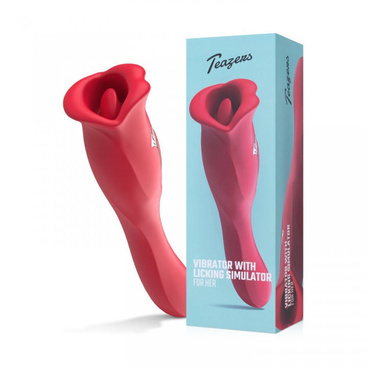 Teazers Vibrator with Licking Clitoris Stimulator