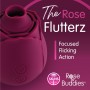 Skins Rose Buddies - The Rose Flutterz Vibrator - Burgundy