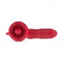 Teazers Rose Vibrator with Thrusting Dildo