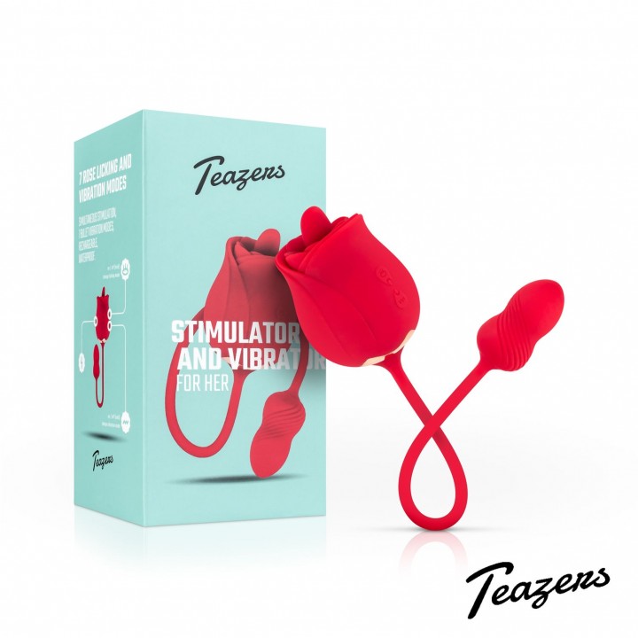 Teazers Rose Vibrator and Clitoris Stimulator - Teazers