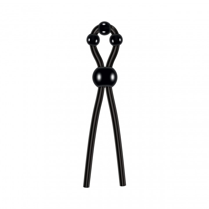 Evolved - Ultimate Silicone Lasso Cockring - Black