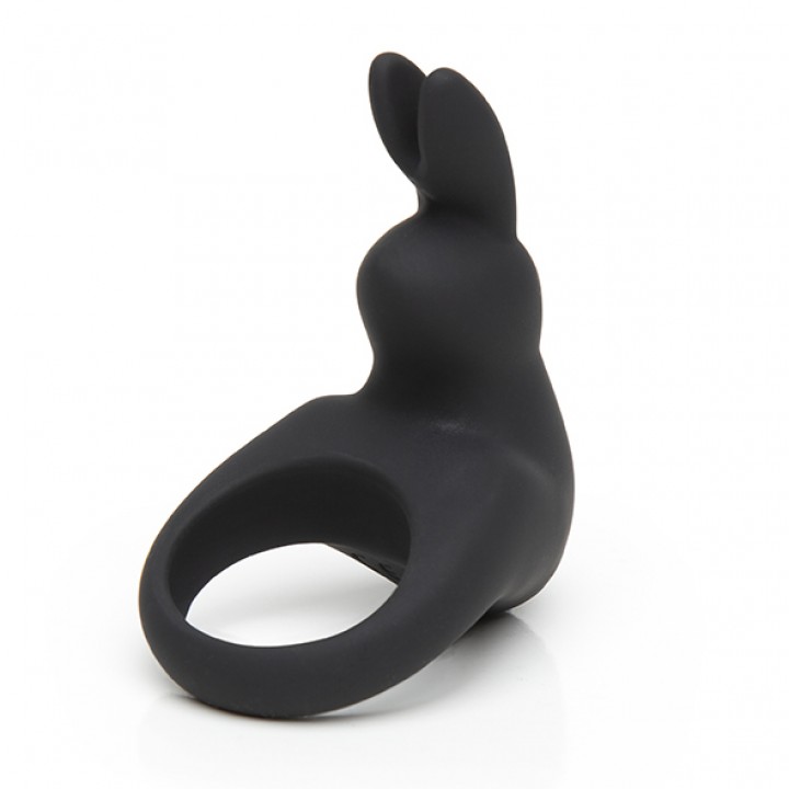 Happy Rabbit - Rechargeable Vibrating Rabbit Cock Ring Black - Happy Rabbit