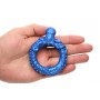 XR Brands - Poseidon's Octo-Ring Silicone Cock Ring - Blue