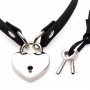 Lock-It Heart Choker With Lockable Heart - Master Series