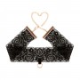 Rosy Gold - Lace Cuffs and Collar - Black