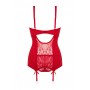 2-pc Suspendertop set Marzia - red - S/M