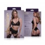 3 pc Lingerie-set Sanne -black animal - S