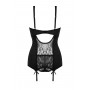 2-pc Suspendertop-set Marzia- black - L/XL