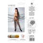 Passion - Tiopen 022 Pantyhose With Open Crotch - Black - L/XL