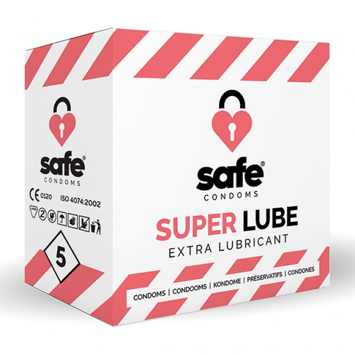 SAFE - Condoms - Extra Lubricant (5 pcs) - Safe