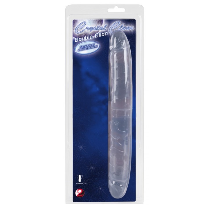 Caurspīdīgs dubultais dildo "Crystal Duo" You2Toys