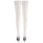 Hold-up Stockings white size 5 - Cottelli Collection Stockings & Hosiery