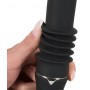Vibrators ar thrust funkciju un piesūcekni sievietēm, melns 28,5 cm You2Toys