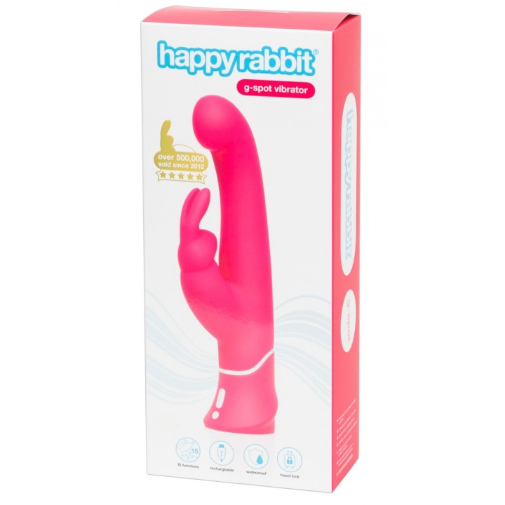 Vibrators Slimline G -Spot Happyrabbit, rozā