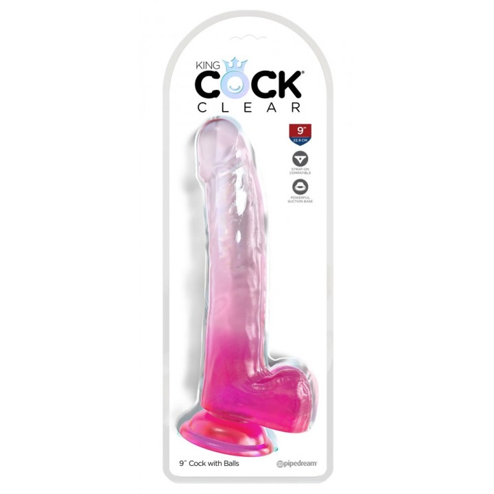 Dildo King Cock Clear, 22 cm