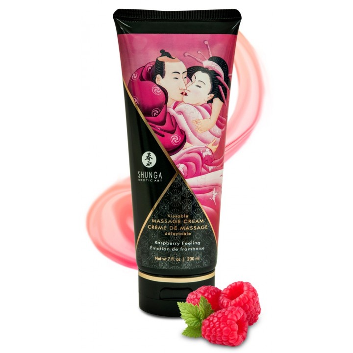 Kissable Cream Raspberry 200ml - Shunga