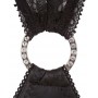 Melna mini kleita ar zeķturi un atvērumiem Abierta Fina S - Abierta Fina