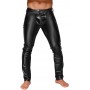 Noir Handmade Wetlook bikses ar PVC ielocēm - Melnas, XXL