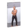 Noir Handmade Wetlook bikses ar PVC ielocēm - Melnas, XXL