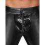 Noir Handmade Wetlook bikses ar PVC ielocēm - Melnas, XXL