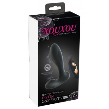 Vibrators Xouxou RC E-Stim G&P-Spot, melns