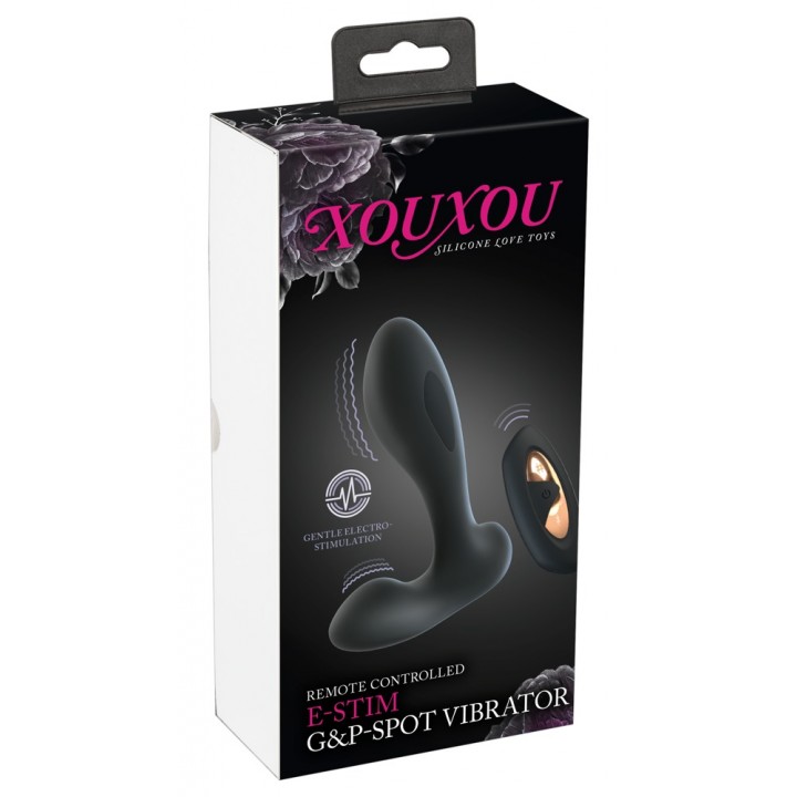 Vibrators Xouxou RC E-Stim G&P-Spot, melns