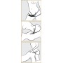 Vibrējošs dubultais strap-on pāriem melns 30 cm Pipedream