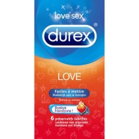 Prezervatīvi Durex Love, 6 gab.