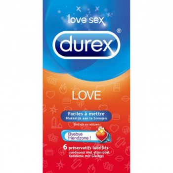 Prezervatīvi Durex Love, 6 gab.