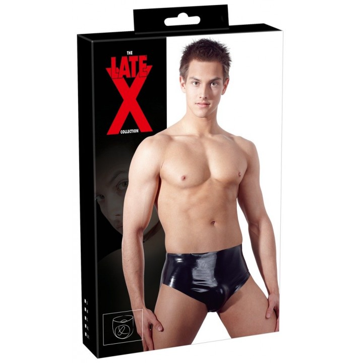 Men's latex briefs with plugxl