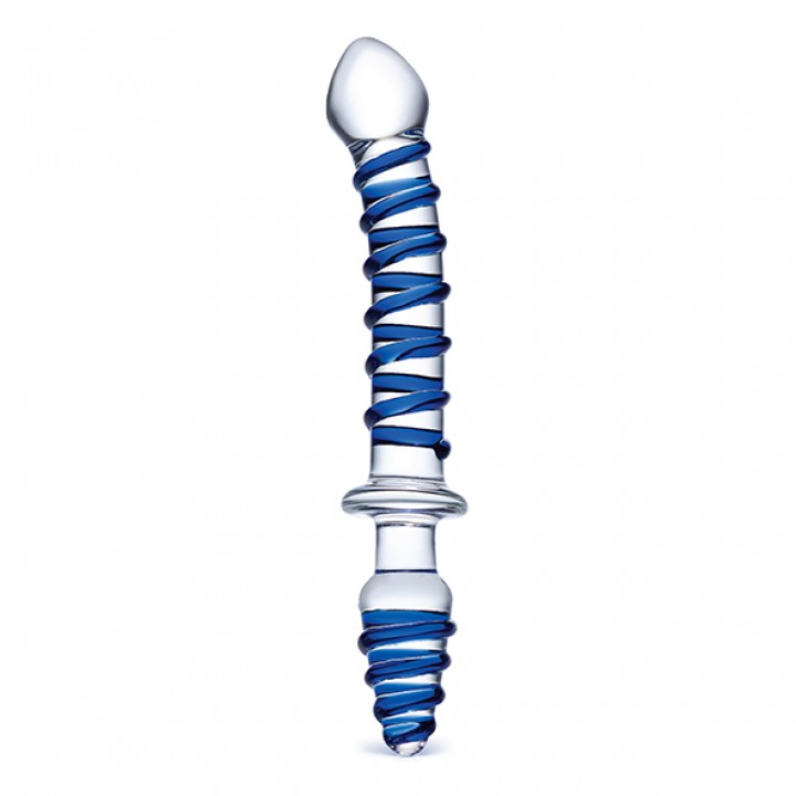 Glas - Mr. Swirly Double Ended Glass Dildo & Butt Plug - Glas