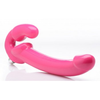 Vibrators Strap U 7X Revolver Slim Vibrating Strapless Strap-On, rozā