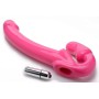 Vibrators Strap U 7X Revolver Slim Vibrating Strapless Strap-On, rozā