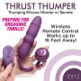 Thru Thumper Thrusting Silicone Vibrator w/ Remote