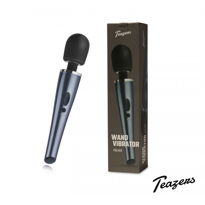 Black Lightning Wand Vibrator - Teazers