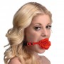 Blossom Silicone Rose Gag - Red