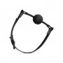 Breathable Silicone Ball Gag - Black - Bedroom Fantasies