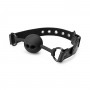 Breathable Silicone Ball Gag - Black - Bedroom Fantasies