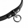 Unisex Leather Choker with O-Ring - Strict Leather