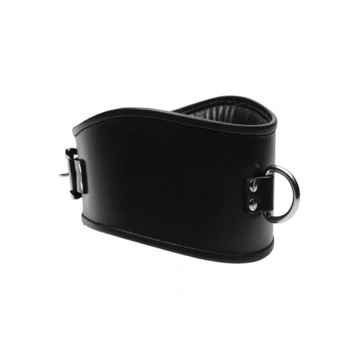 Padded Leather Locking Posture Collar - Strict Leather