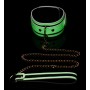 Kink in the Dark - Glow-In-The-Dark Collar With Belt - Strict Leather