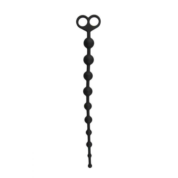 Long Anal Beads Black