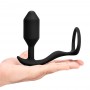 Anālais spraudnis B-Vibe Vibrating Snug and Tug, melns