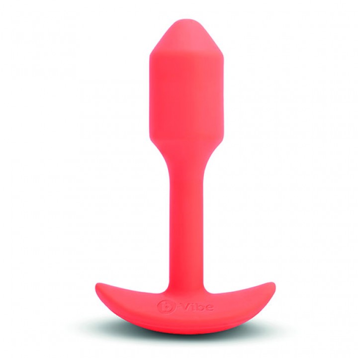 Anālais spraudnis B-Vibe Vibrating Snug, oranžs