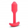 Anālais spraudnis B-Vibe Vibrating Snug, oranžs