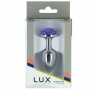 Lux active - metal butt plug purple rose